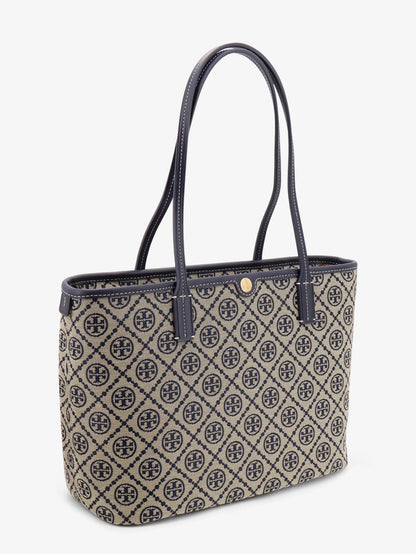 Tory Burch T Monogram Small Zip Coated Canvas Shoulder Bag