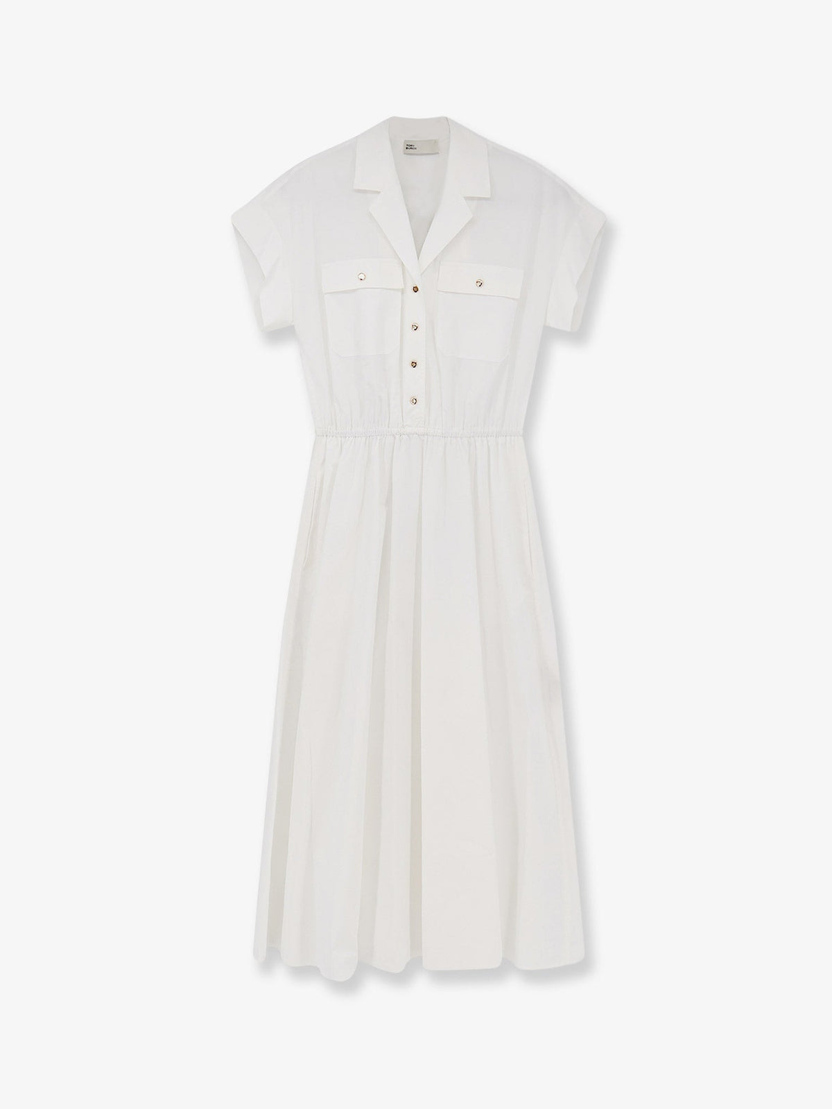 Tory Burch Cotton Chemisier Dress - White