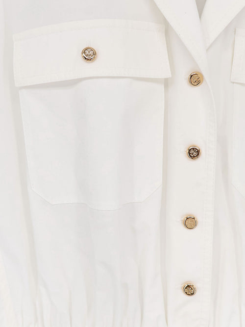 Tory Burch Cotton Chemisier Dress - White