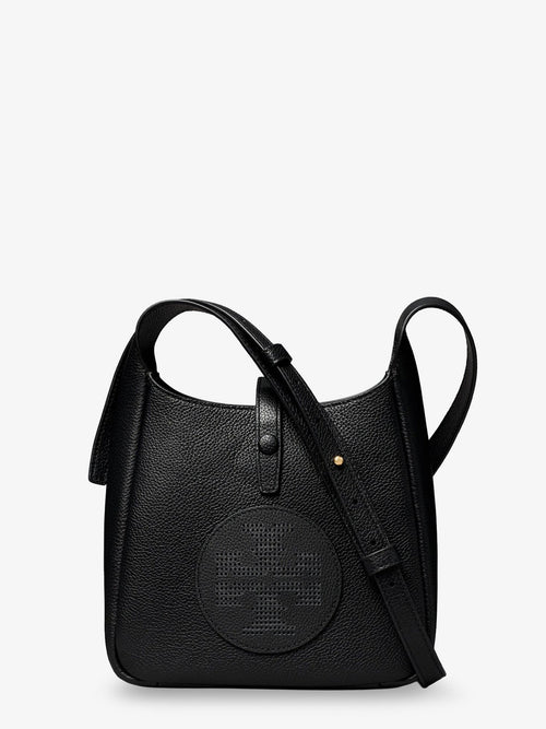Tory Burch Miller Swing shoulder bag in black hammered leather