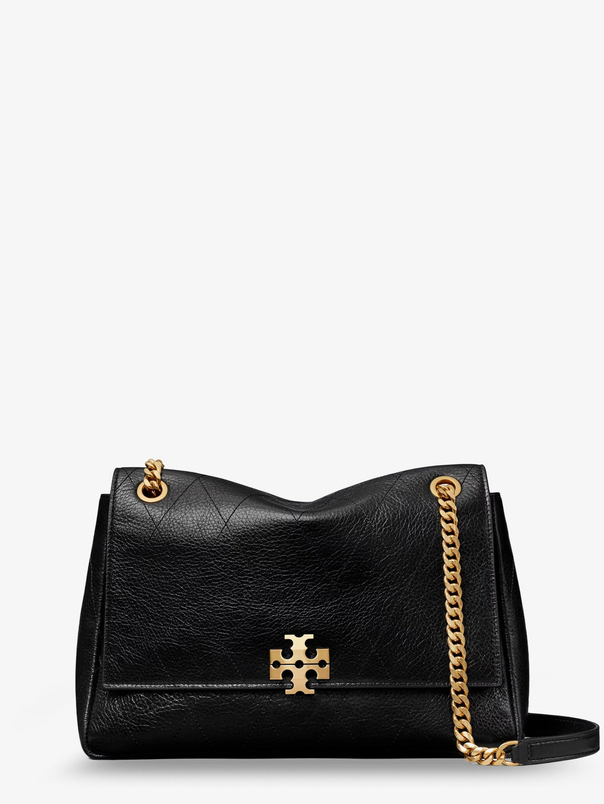 Tory Burch Charlie leather shoulder bag - Black