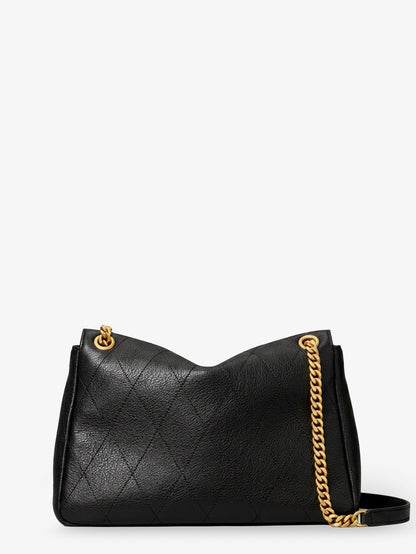 Tory Burch Charlie leather shoulder bag - Black