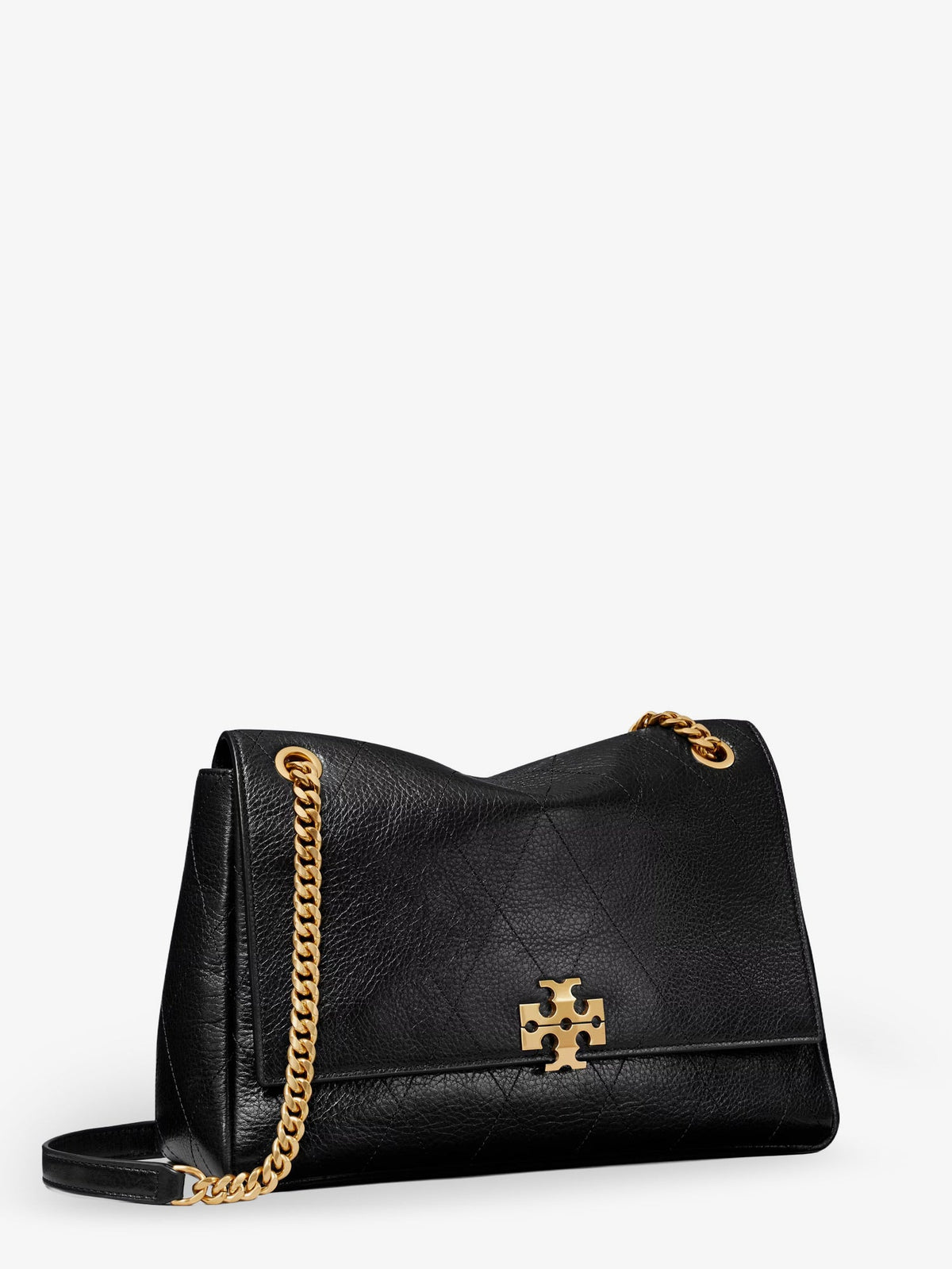 Tory Burch Charlie leather shoulder bag - Black