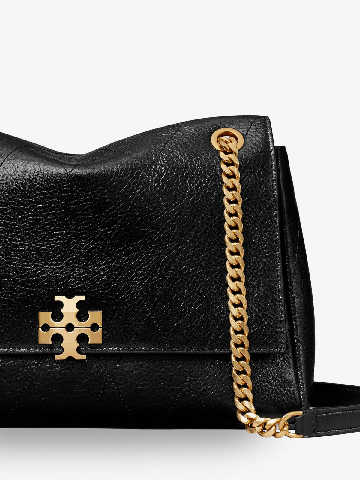 Tory Burch Charlie leather shoulder bag - Black