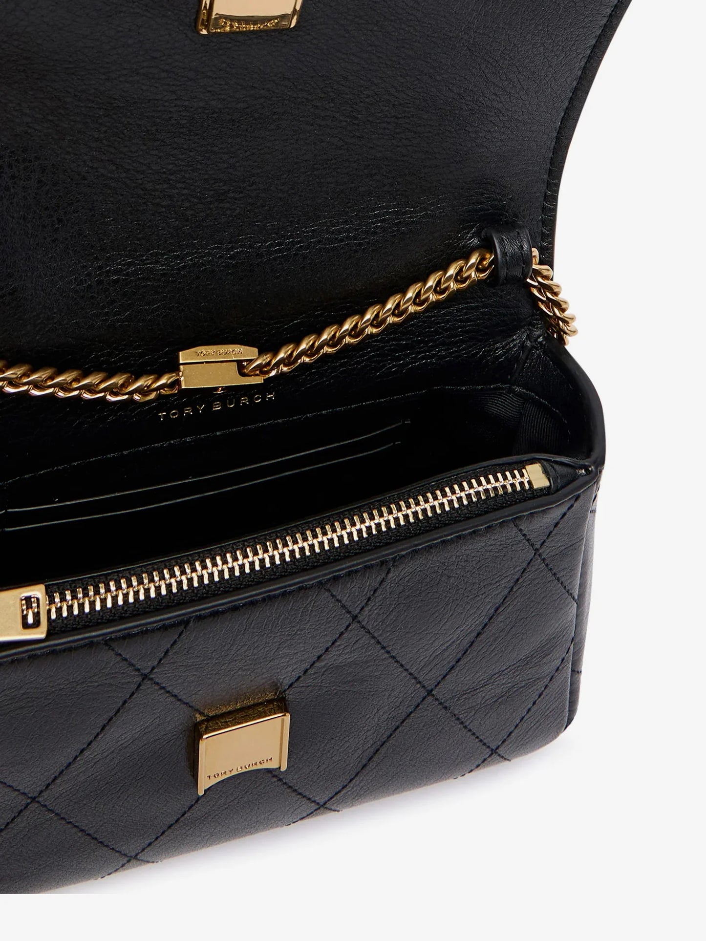 TORY BURCH - Charlie Quilted Mini Top Handle Chain Wallet crossbody bag