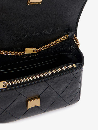 TORY BURCH - Charlie Quilted Mini Top Handle Chain Wallet crossbody bag