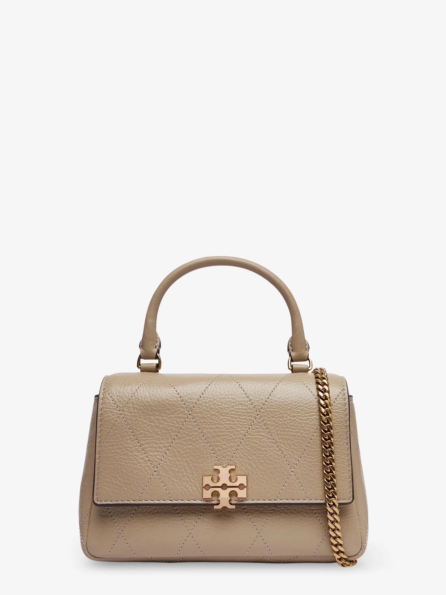TORY BURCH - Charlie Quilted Mini Top Handle Chain Wallet crossbody bag