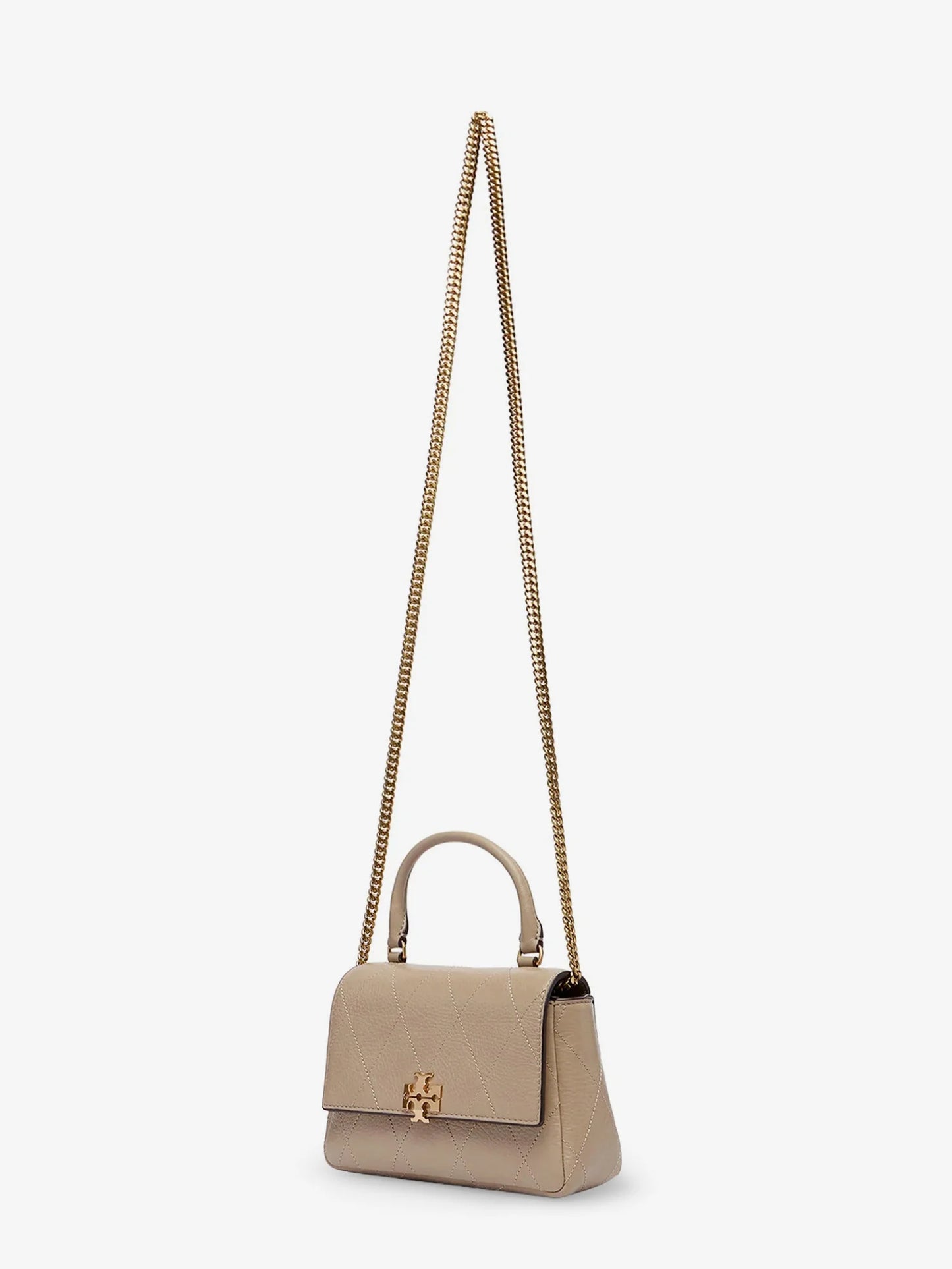 TORY BURCH - Charlie Quilted Mini Top Handle Chain Wallet crossbody bag