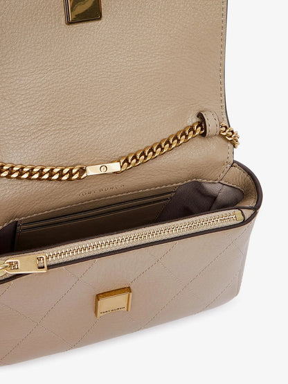 TORY BURCH - Charlie Quilted Mini Top Handle Chain Wallet crossbody bag