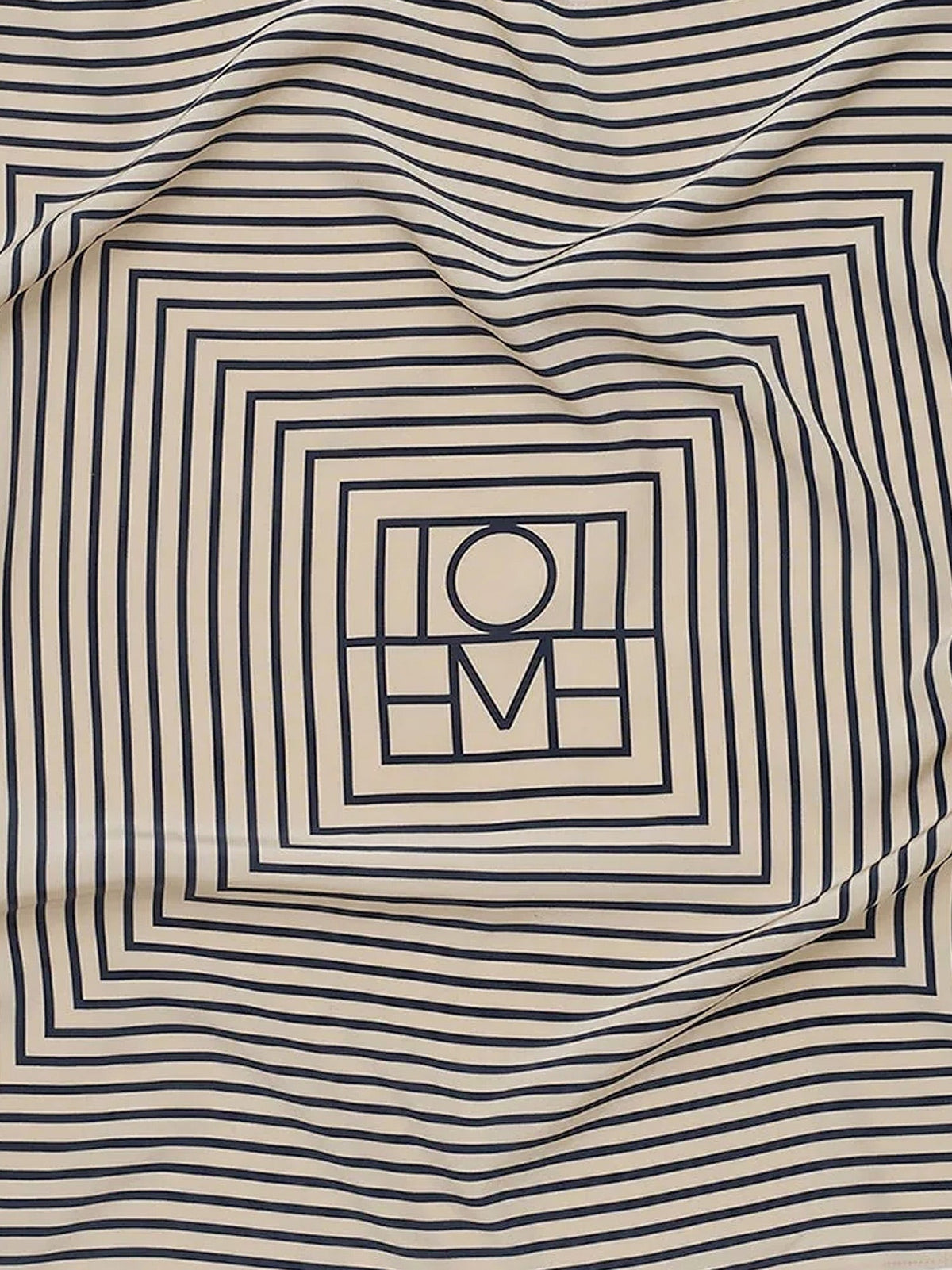 Toteme Monogram silk foulard - Cream