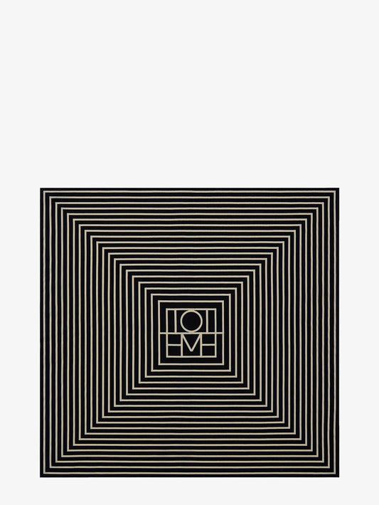 Toteme Monogrammed Silk Scarf