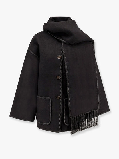 TOTEME - Embroidered Scarf Jacket in wool blend