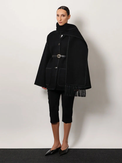 TOTEME - Embroidered Scarf Jacket in wool blend
