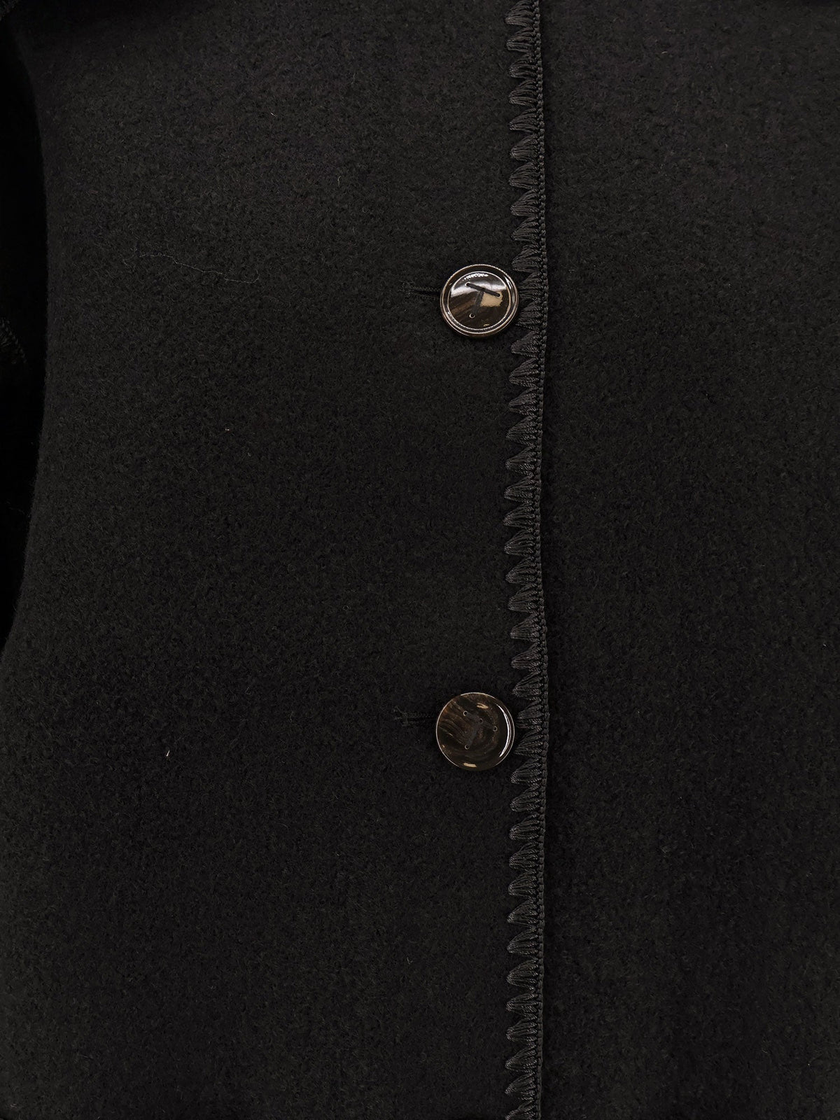 Toteme Embroidered Scarf Jacket in wool blend - Black