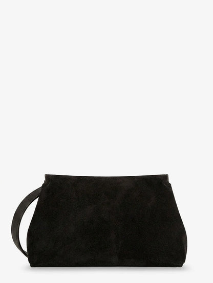 Toteme T Lock Suede Handbag