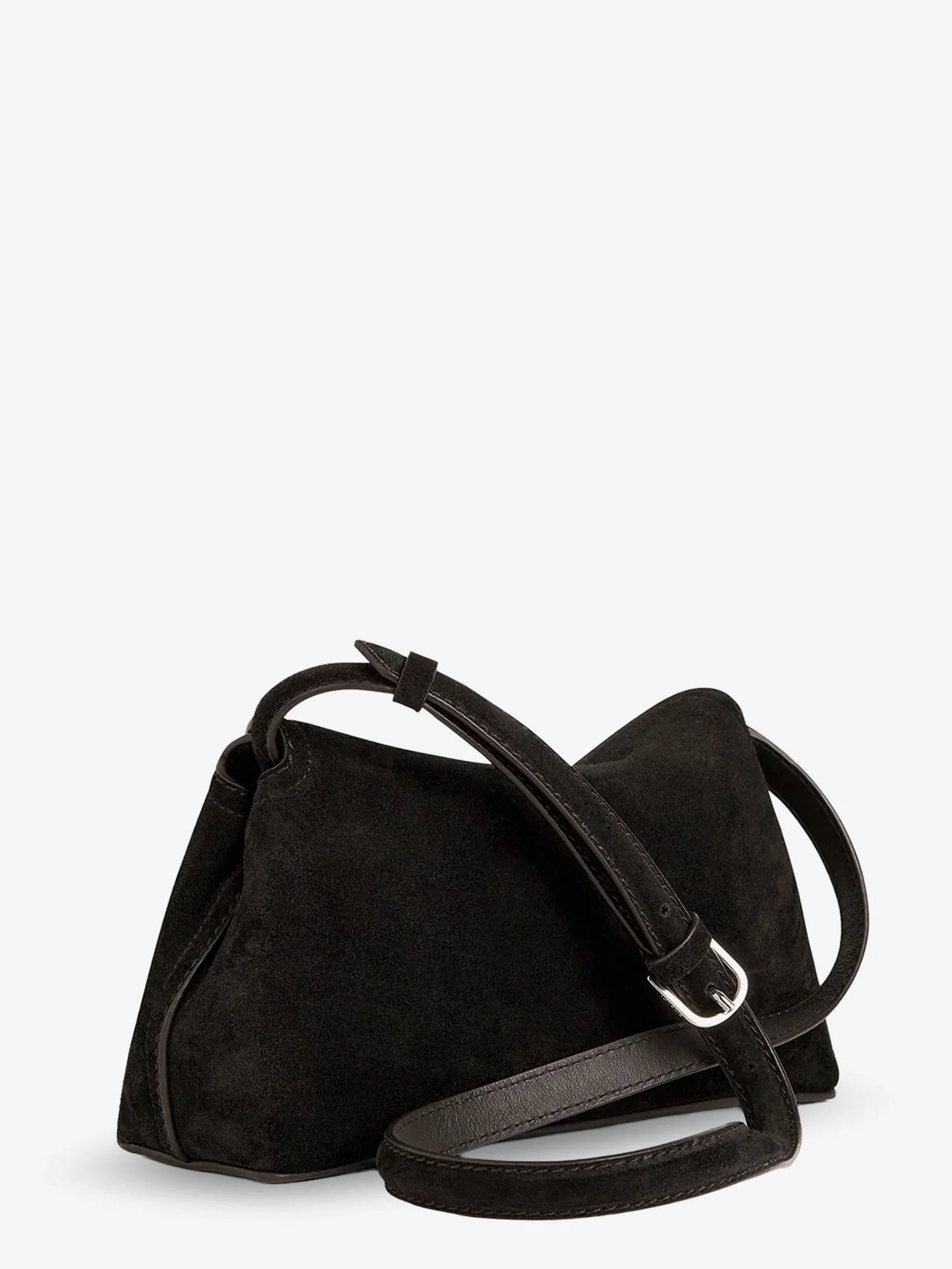 Toteme T Lock Suede Handbag