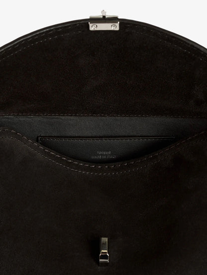 Toteme T Lock Suede Handbag