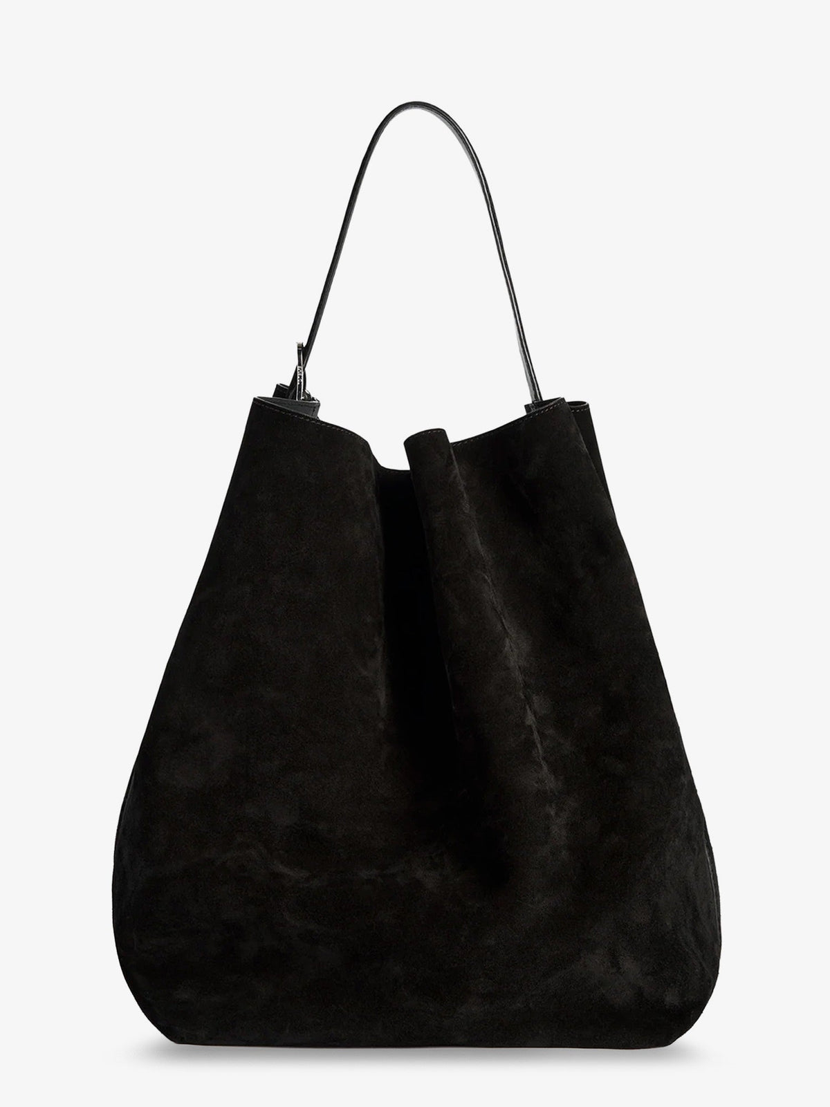Toteme Suede Belted Tote - Espresso