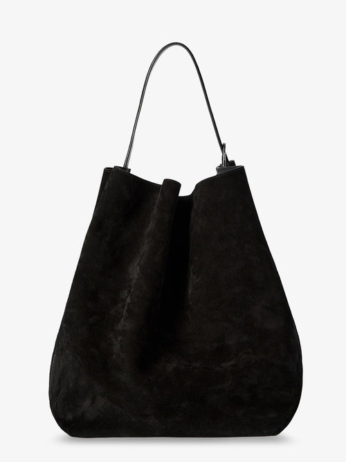 Toteme Suede Belted Tote - Espresso