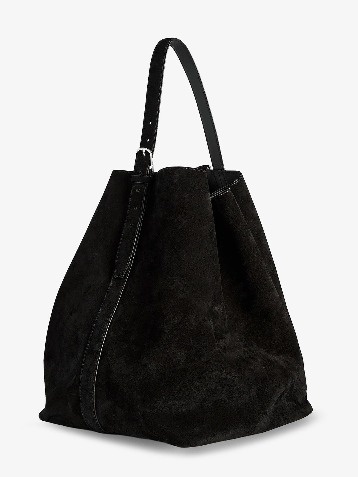 Toteme Suede Belted Tote - Espresso