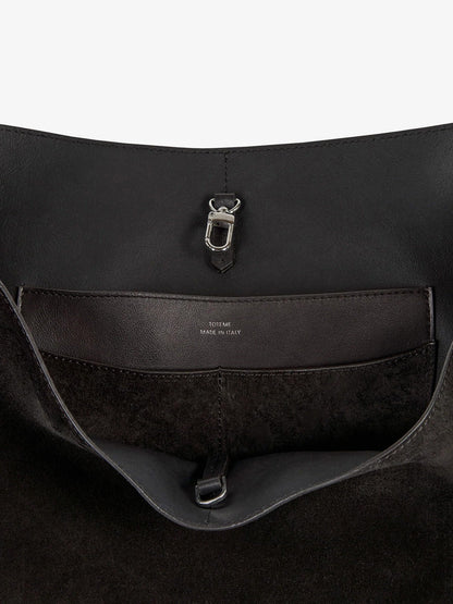 Toteme Suede Belted Tote - Espresso