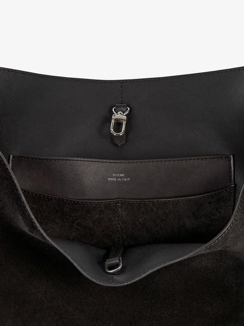 Toteme Suede Belted Tote - Espresso