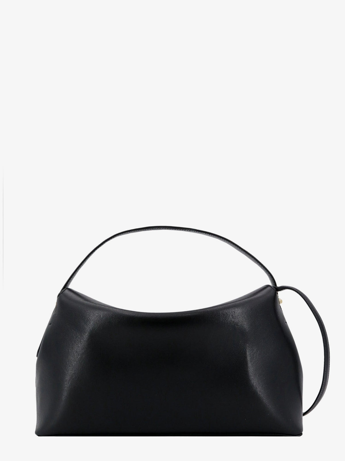Toteme T-Lock leather crossbody bag - Black