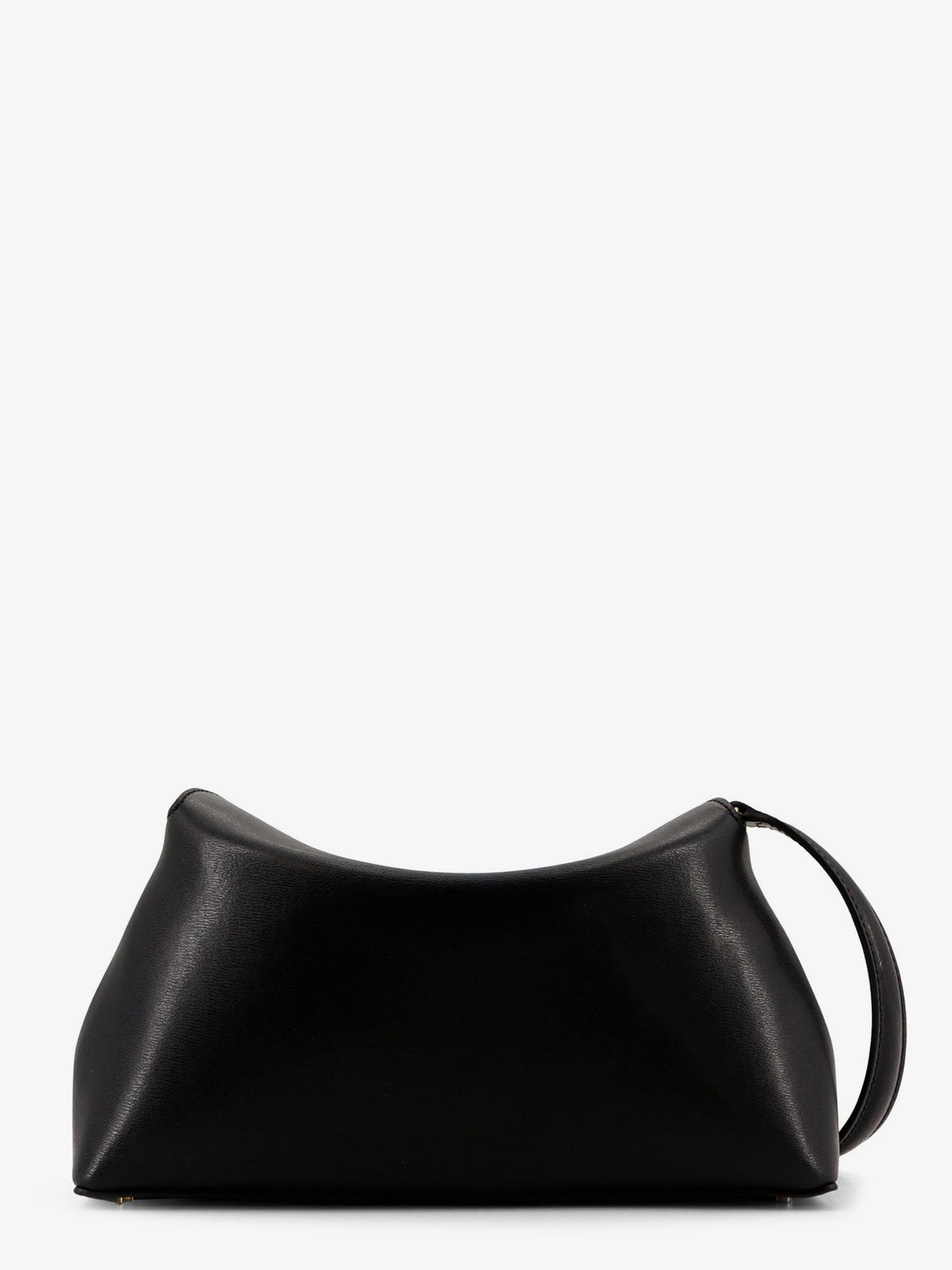 Toteme T-Lock leather clutch - Black