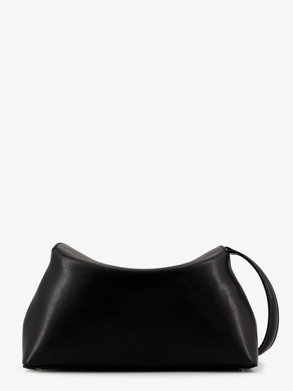 Toteme T-Lock leather clutch - Black