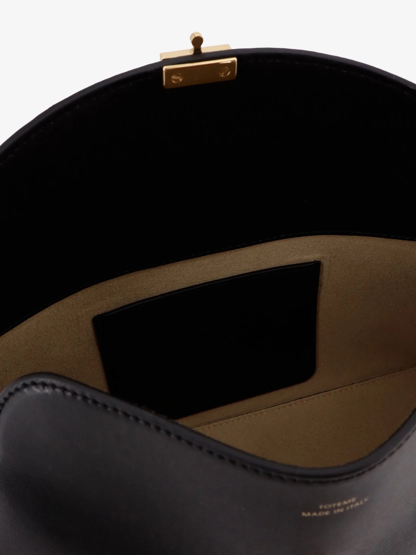 Toteme T Lock Leather Clutch