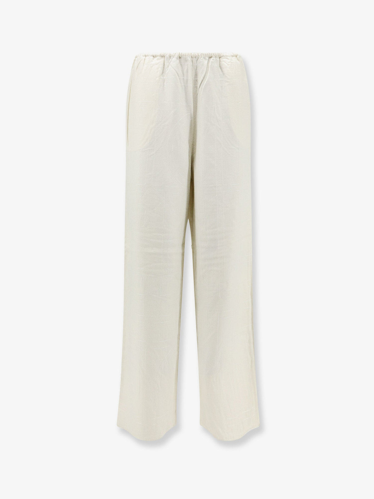 Toteme Monogram flannel trousers - Ecru