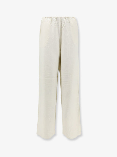 Toteme Monogram flannel trousers - Ecru