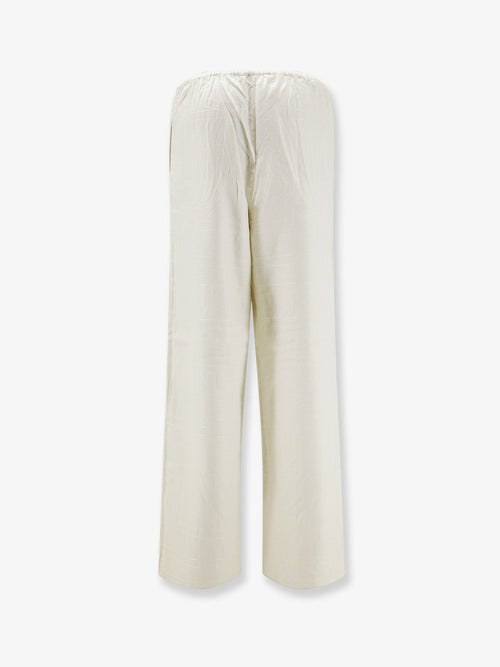 Toteme Monogram flannel trousers - Ecru