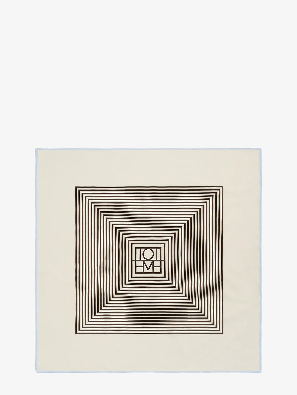Toteme Centered Monogram silk foulard - Macadamia