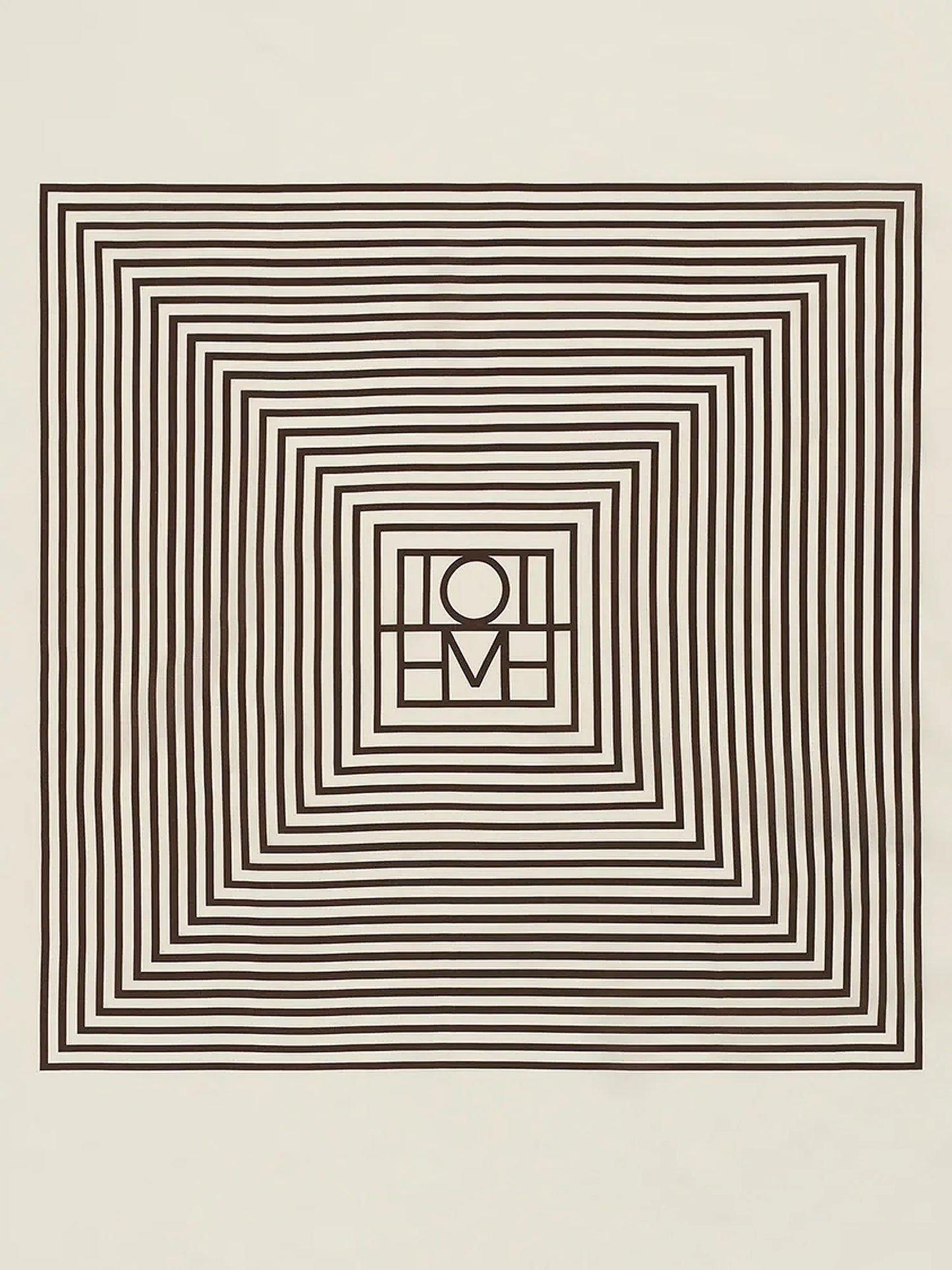 TOTEME - Centered Monogram silk foulard