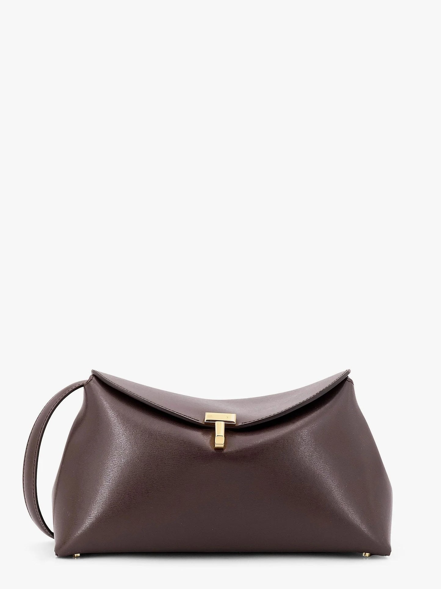 Toteme T Lock Clutch Leather Crossbody Bag