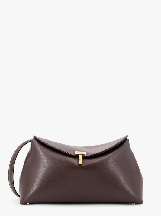 Toteme T Lock Clutch Leather Crossbody Bag