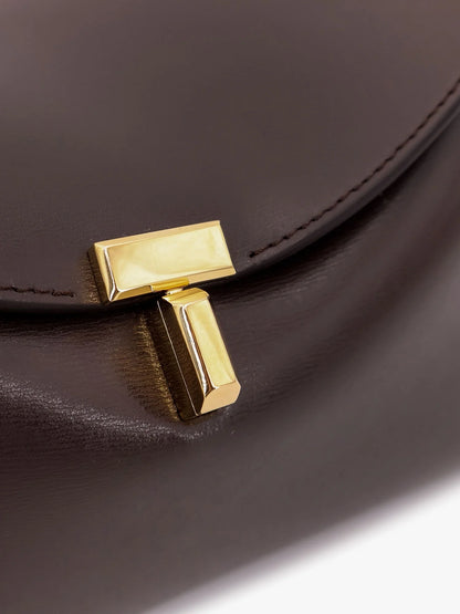 Toteme T Lock Clutch Leather Crossbody Bag