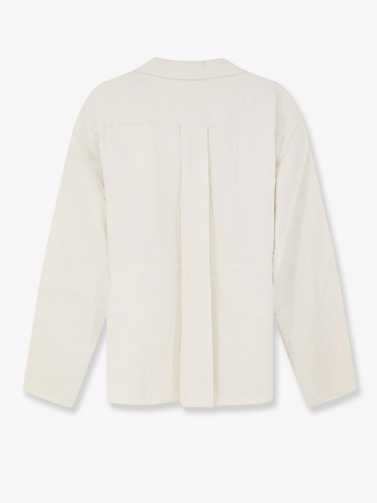 Toteme Monogram shirt with all-over logo print - Ecru