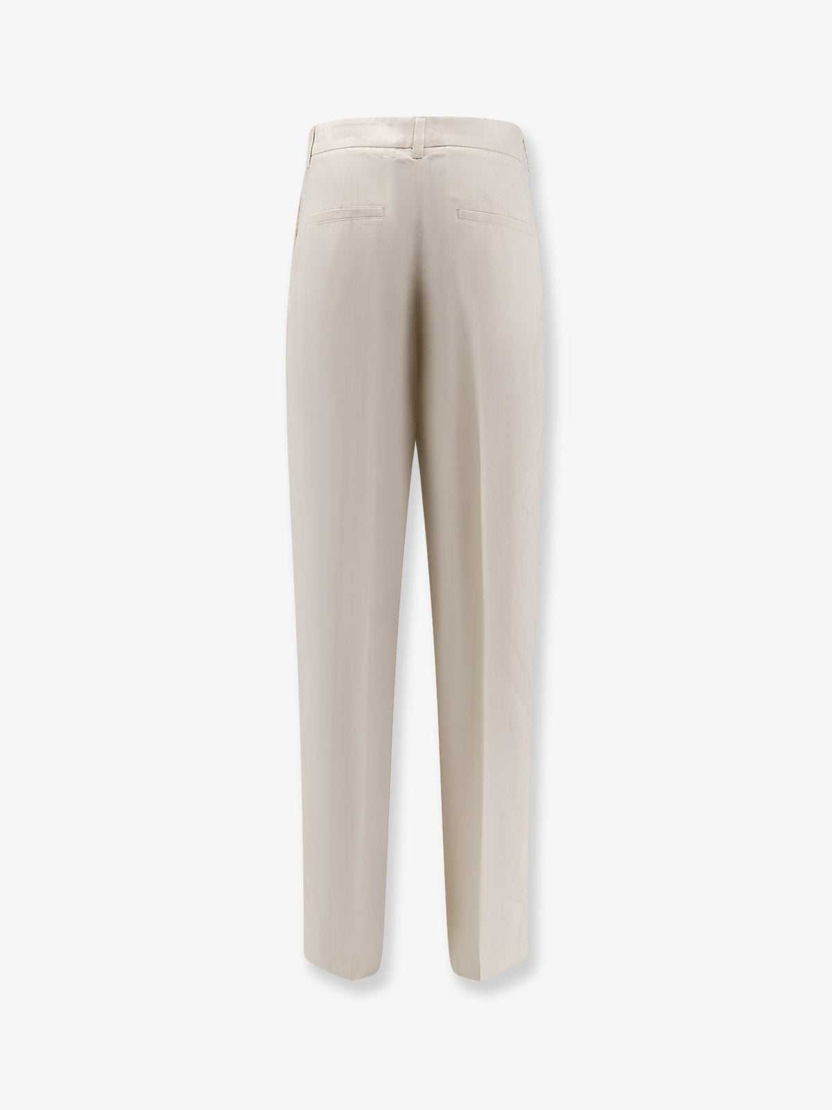 Toteme Double-pleat fluid viscose trousers - Ecru