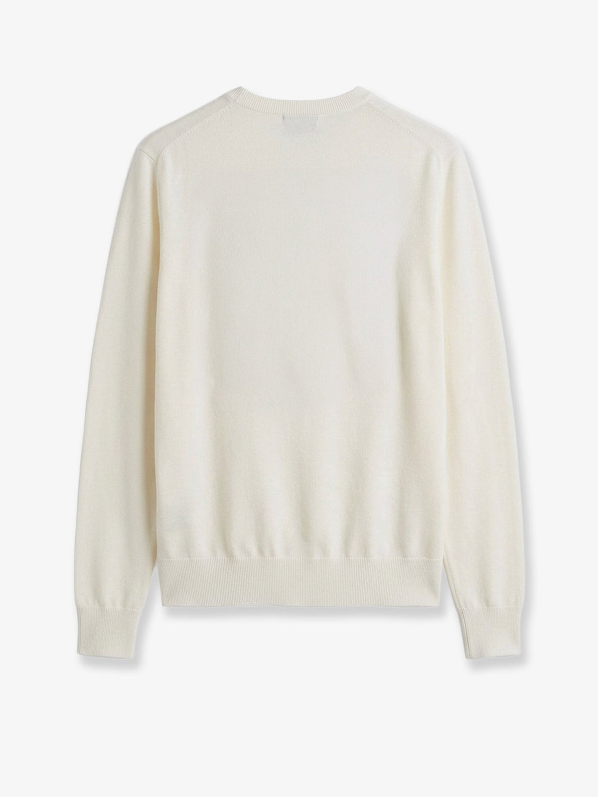 Toteme Fine Crew Knit wool and silk blend sweater - Ecru