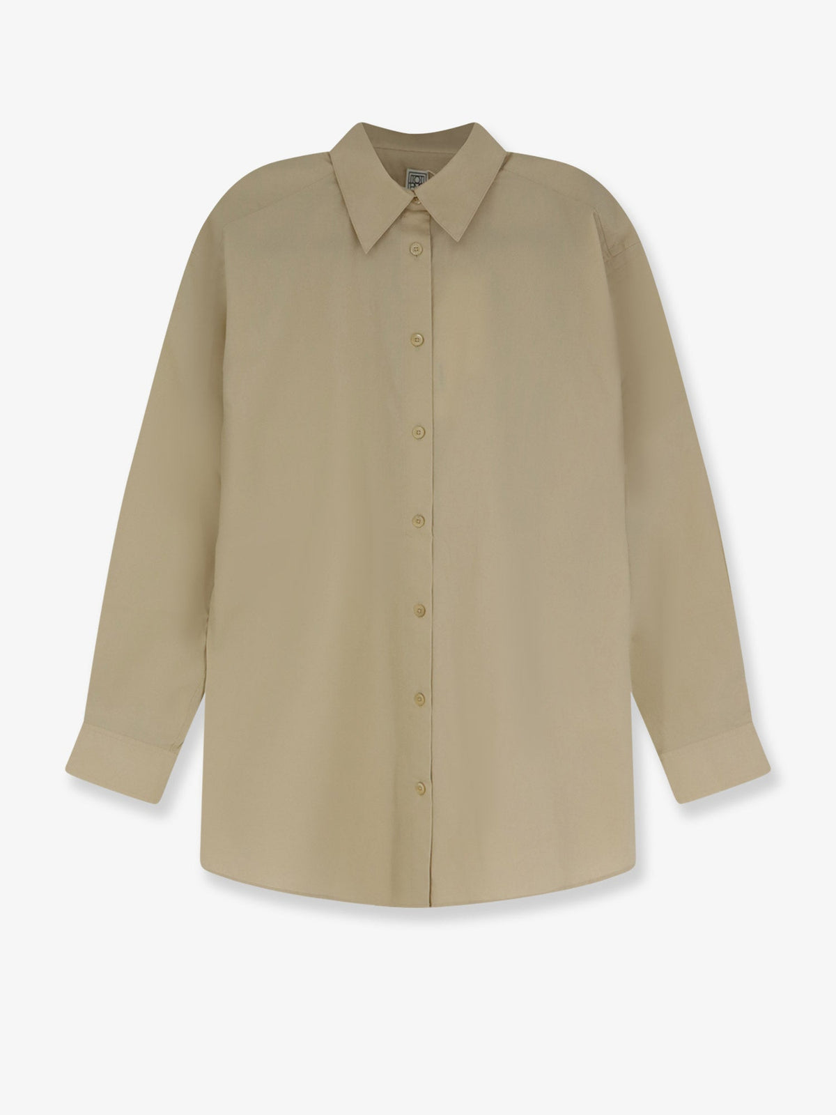 Toteme Classic Tumbled organic cotton shirt - Peanut