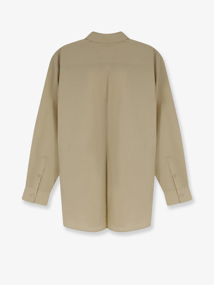 Toteme Classic Tumbled organic cotton shirt - Peanut