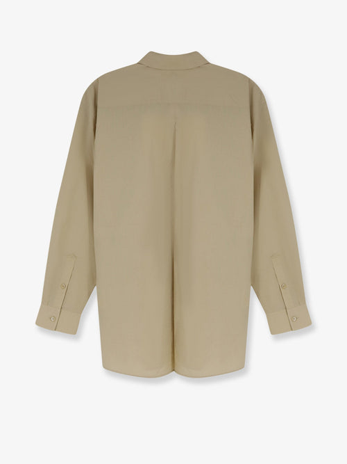 Toteme Classic Tumbled organic cotton shirt - Peanut