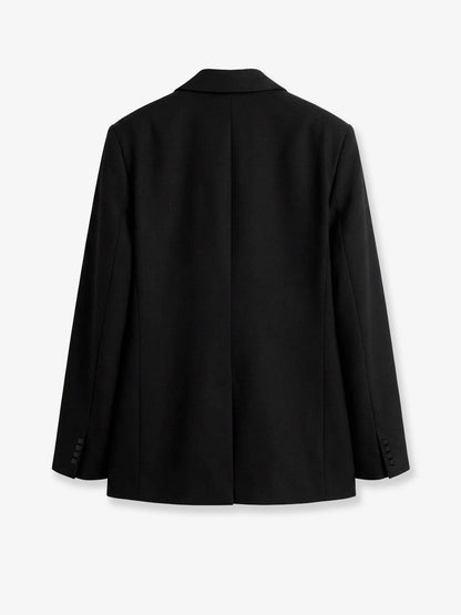 Toteme Tailored wool blend blazer - Black