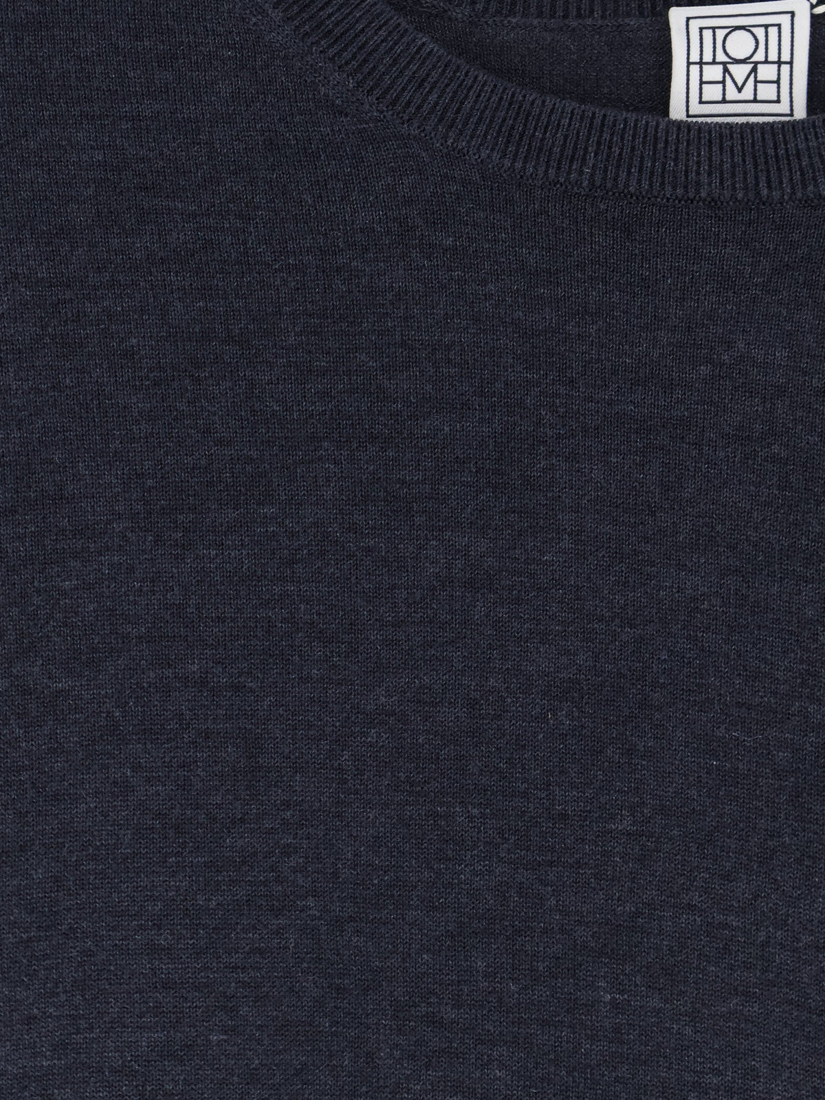 Toteme Lyocell and cashmere sweater - Charcoal Melange
