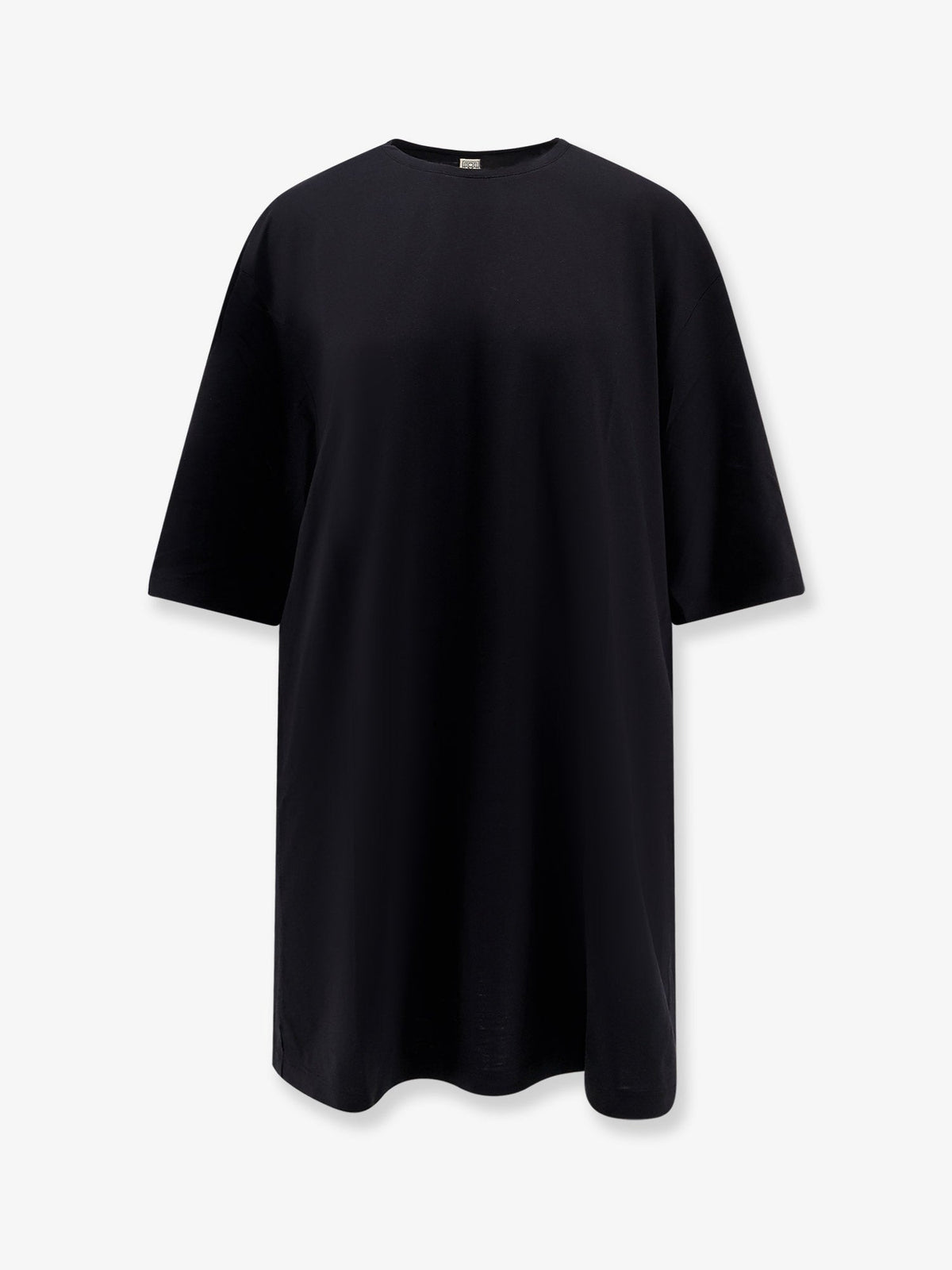 Toteme Relaxed Tee lyocell and cotton short dress - Black