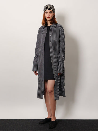 Toteme Relaxed Tee lyocell and cotton short dress - Black