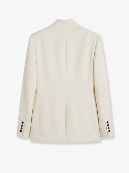 Toteme Raw lapel blazer - Ecru