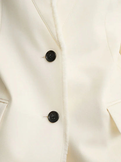 Toteme Raw Lapel Blazer
